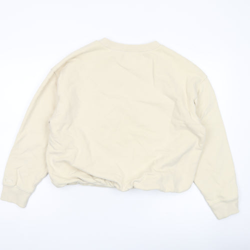 Calvin Klein Jeans Womens Beige Medium Logo Sweatshirt