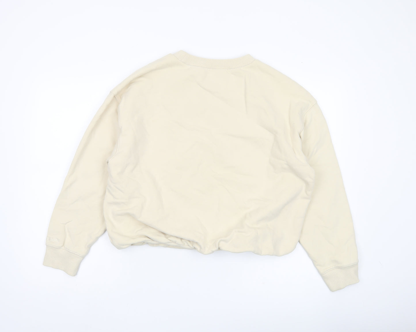 Calvin Klein Jeans Womens Beige Medium Logo Sweatshirt