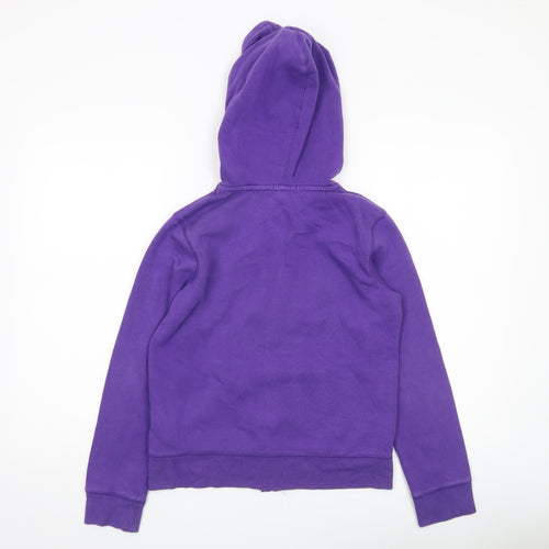 GAP Kids Girls Purple Sequin Logo Full Zip Hoodie Age 13 Years
