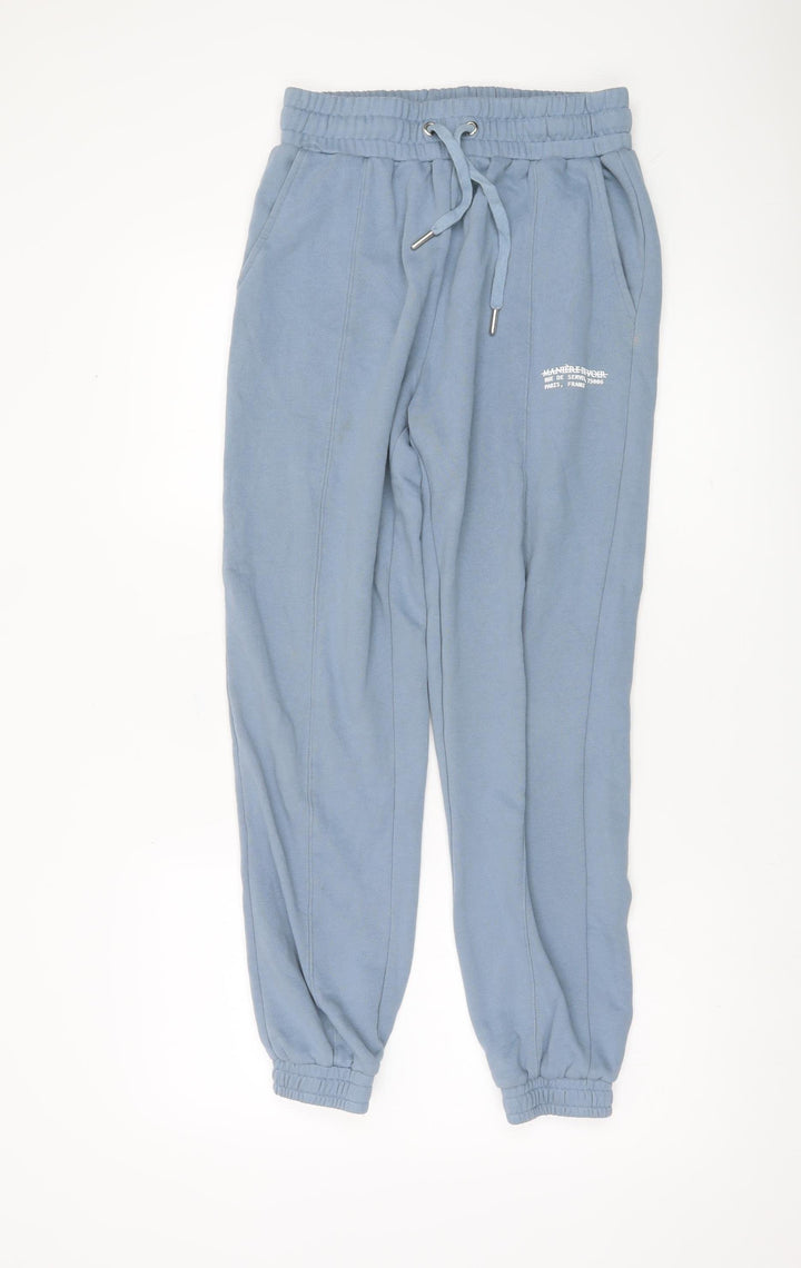 Manière De Voir Women’s Blue Joggers Size 10 Cotton Blend