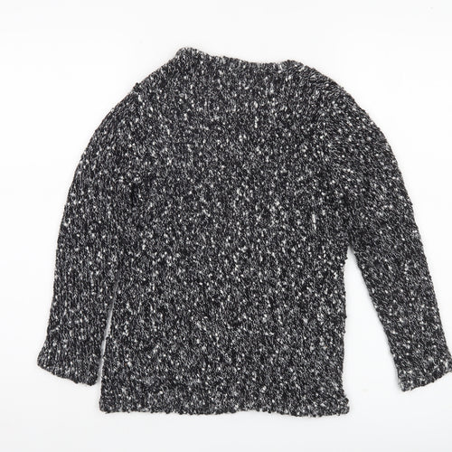 Kaliko Womens Black Knit Chunky Pullover Jumper Size 10
