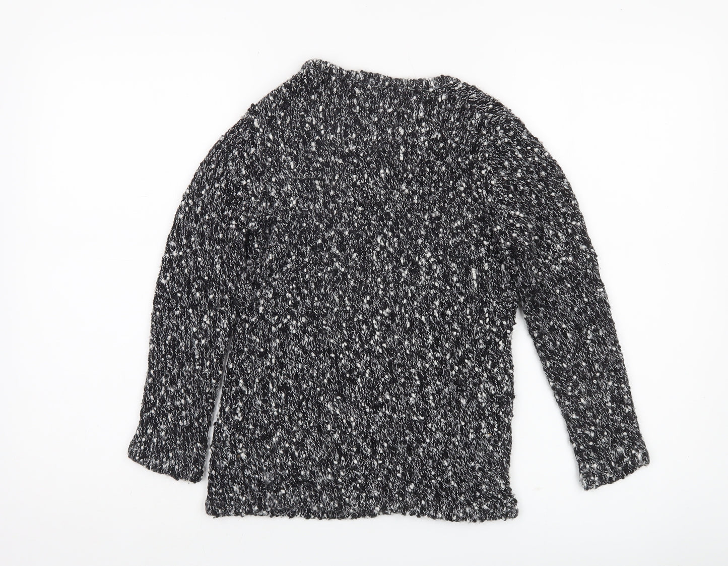 Kaliko Womens Black Knit Chunky Pullover Jumper Size 10
