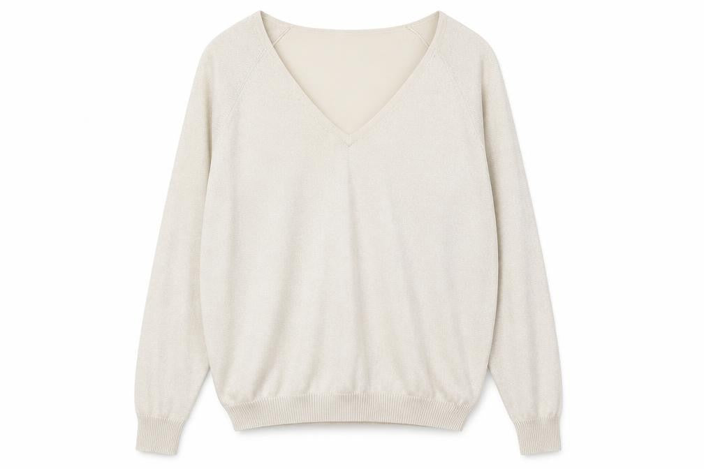 Phase Eight Women’s Beige V-Neck Knit Jumper Size 6
