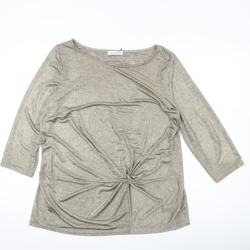 Marks and Spencer Women’s Gold 3/4 Sleeve Tunic Top Size 16