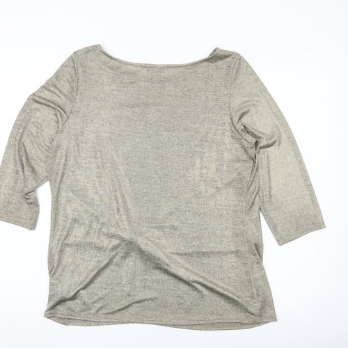 Marks and Spencer Women’s Gold 3/4 Sleeve Tunic Top Size 16
