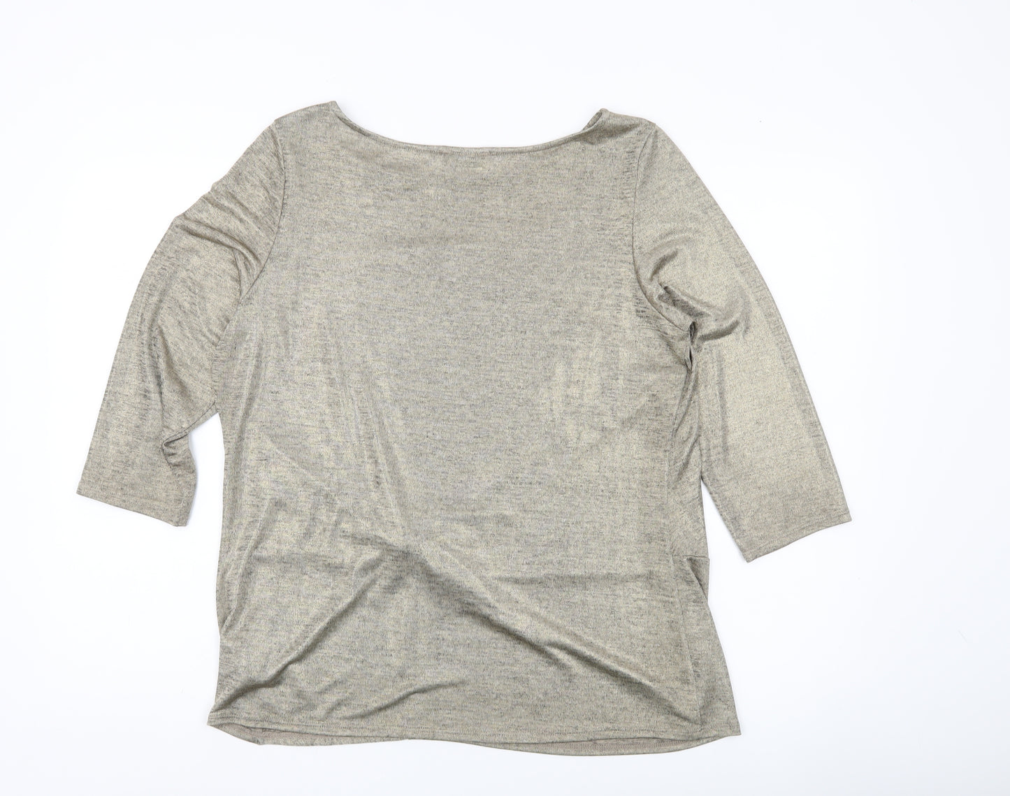 Marks and Spencer Women’s Gold 3/4 Sleeve Tunic Top Size 16