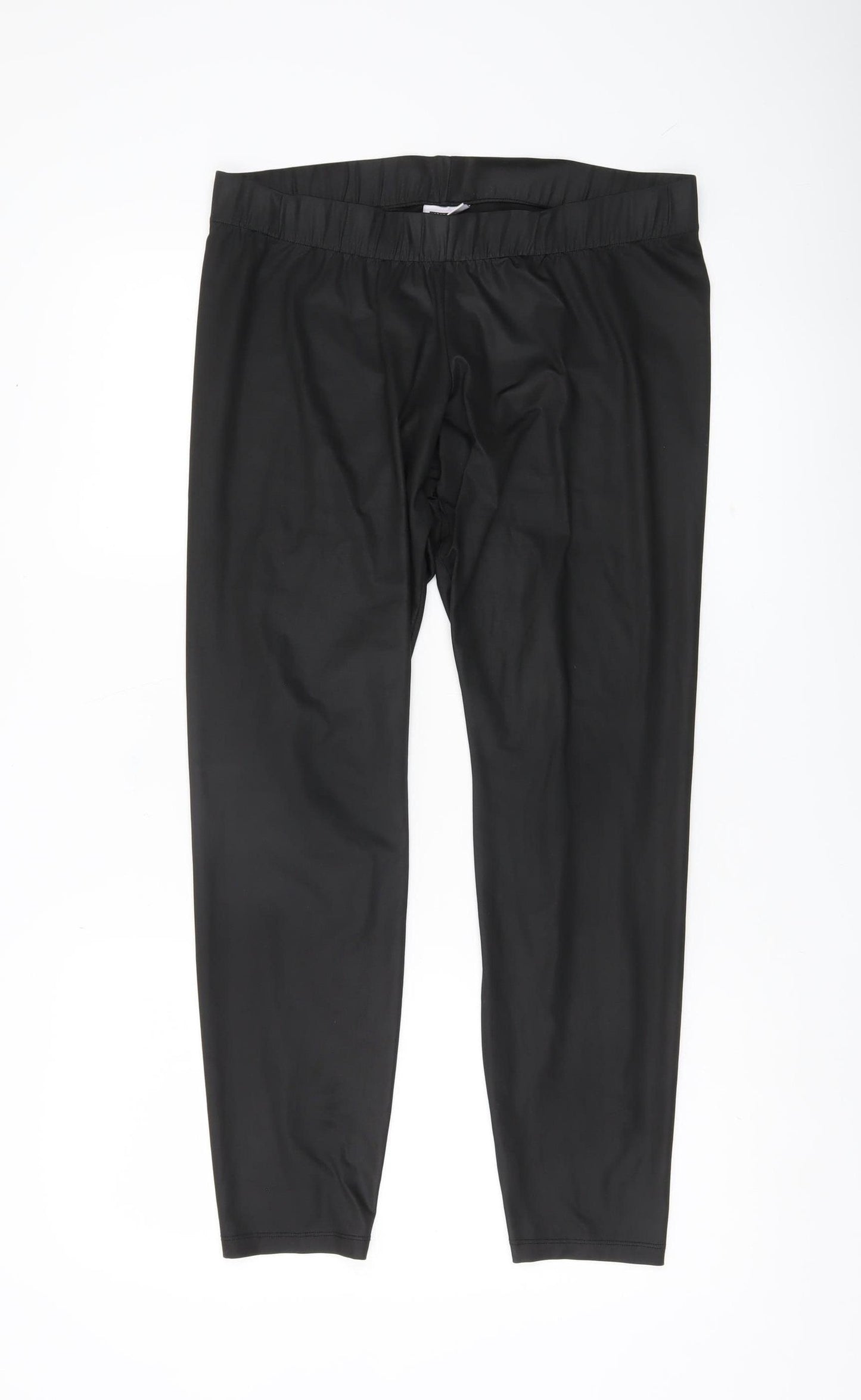 Noisy May Women’s Black Leggings L Elastic Waist Stretch Activewear