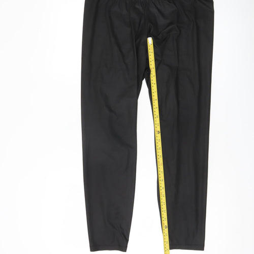 Noisy May Women’s Black Leggings L Elastic Waist Stretch Activewear
