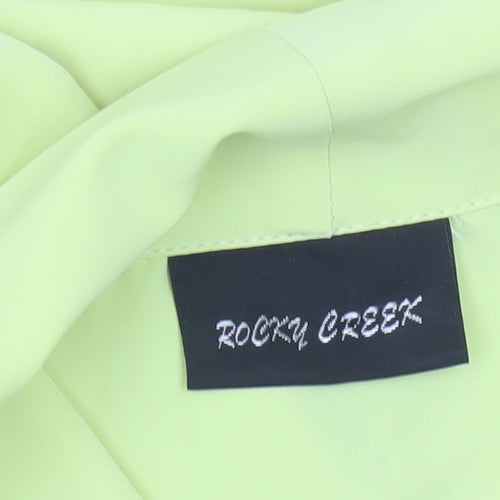 Rocky Creek Women’s Yellow Blouse Size 16 Short Sleeve Collared