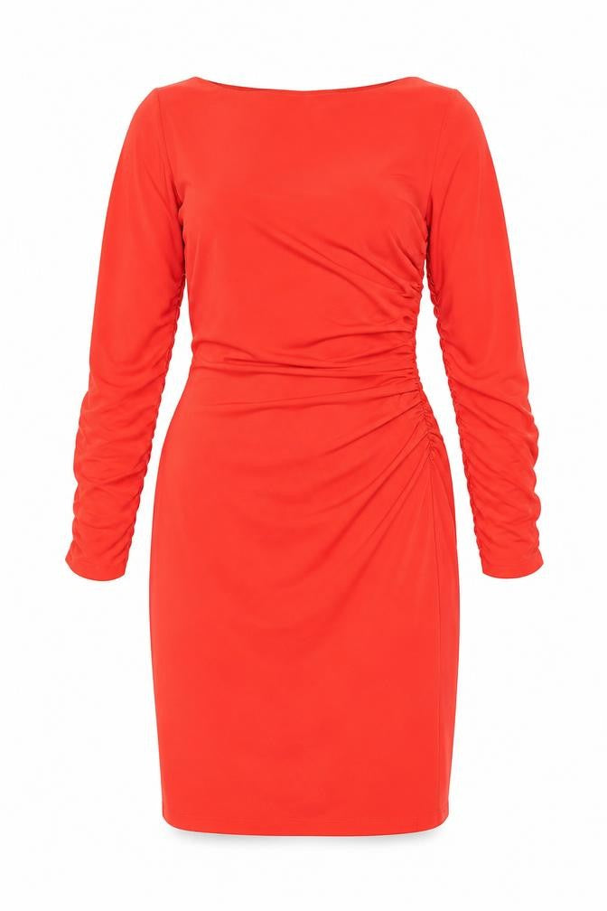 Mascara Women’s Red Sequin Ruched Bodycon Dress Size 10