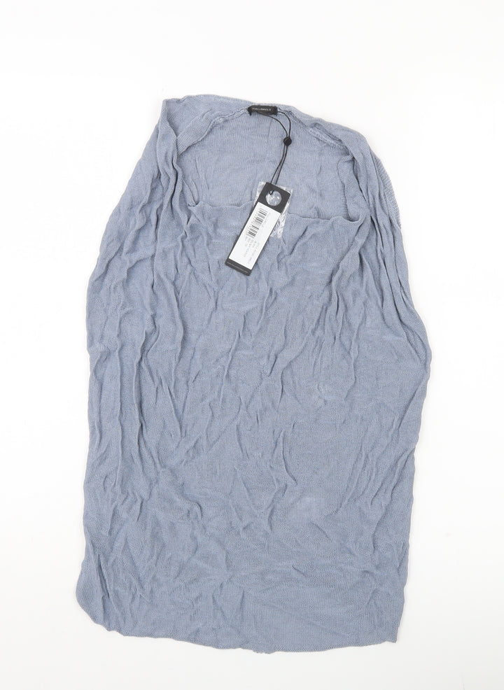 Full Circle Women’s Blue Sleeveless Viscose Knit Blouse Size 10