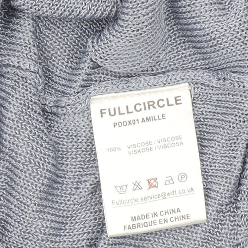 Full Circle Women’s Blue Sleeveless Viscose Knit Blouse Size 10