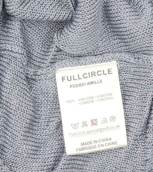 Full Circle Women’s Blue Sleeveless Viscose Knit Blouse Size 10