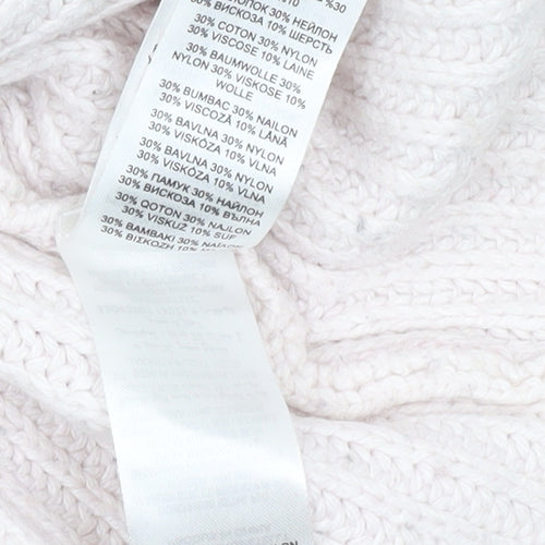 Baker by Ted Baker Girls Ivory Knit Jumper Age 6Y Long Sleeve Pullover