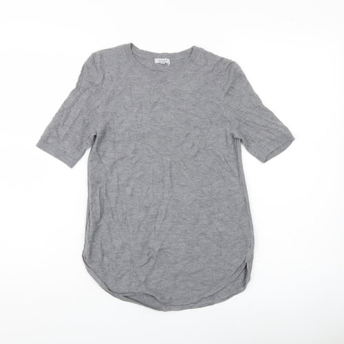 Jigsaw Women’s Grey Wool Viscose Knit Pullover Jumper Size S