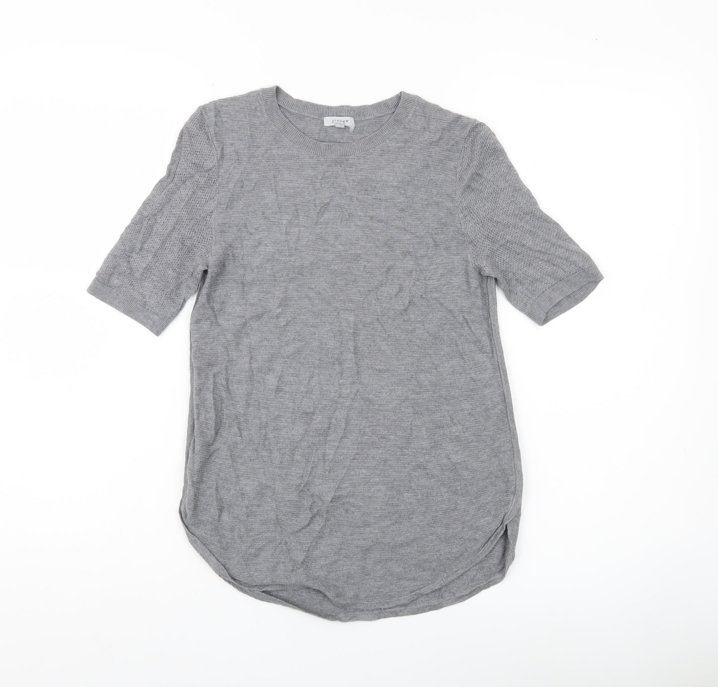 Jigsaw Women’s Grey Wool Viscose Knit Pullover Jumper Size S