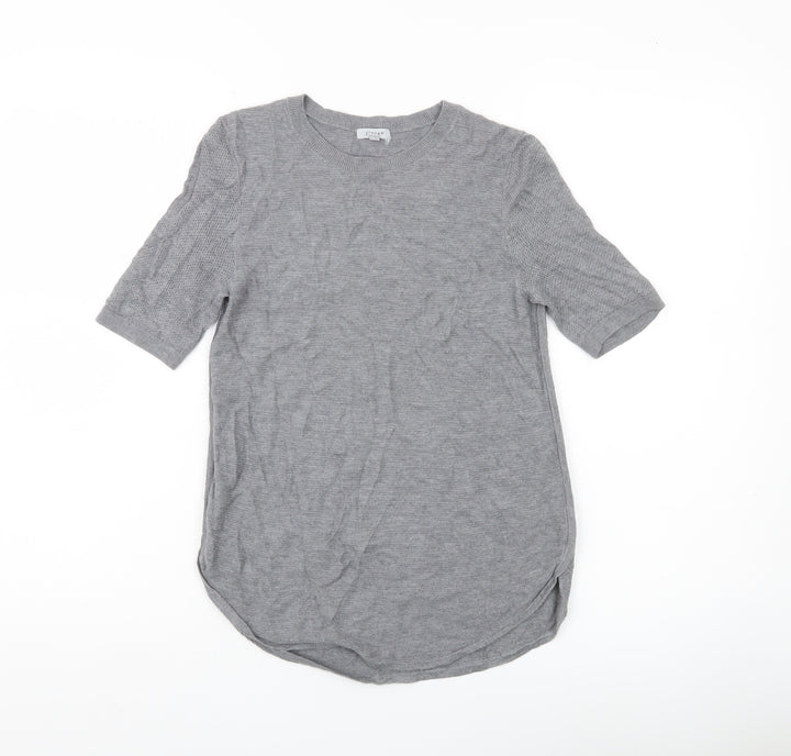 Jigsaw Women’s Grey Wool Viscose Knit Pullover Jumper Size S