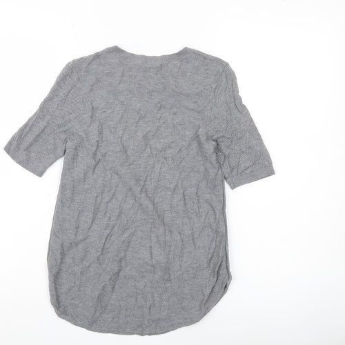 Jigsaw Women’s Grey Wool Viscose Knit Pullover Jumper Size S