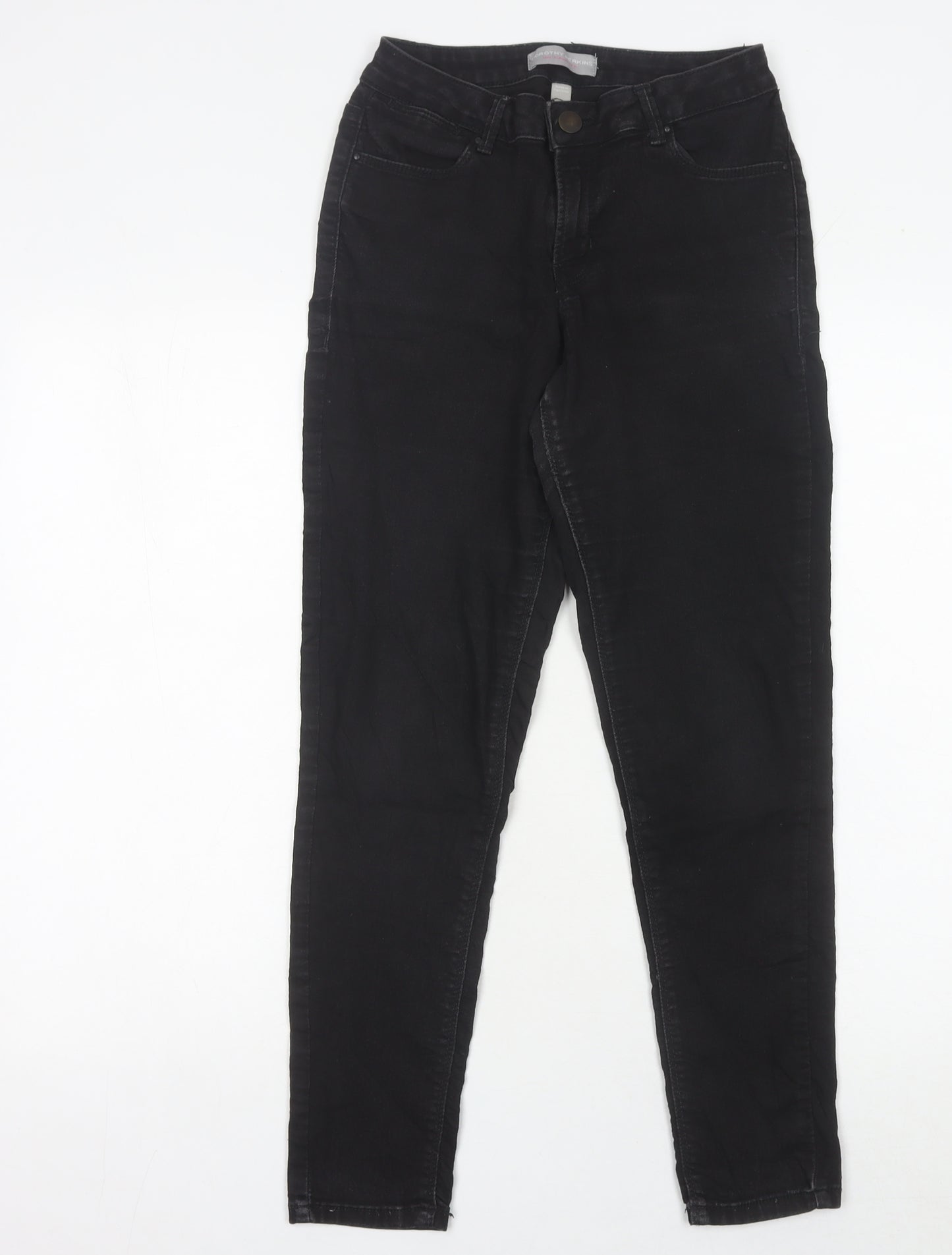 Dorothy Perkins Womens Black Skinny Jeans Size 12 Slim Fit