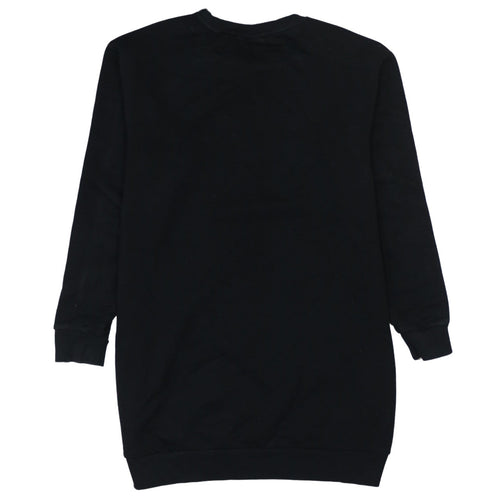 Puma Womens Black Size 10 Pullover Sweatshirt Logo Long Sleeve