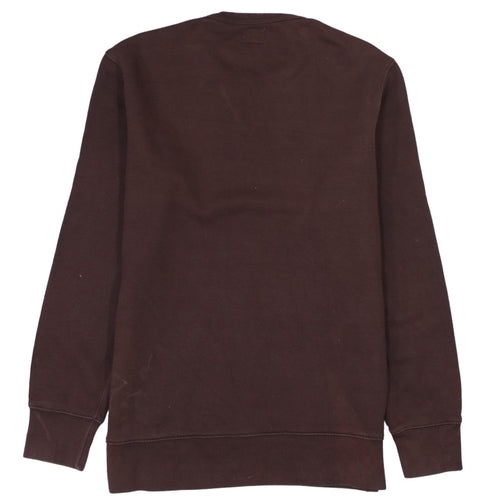 Levi's Men's Brown Logo Crew Neck Sweatshirt Size M Regular Fit