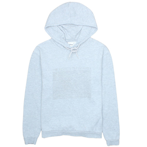 Disney Womens Grey Pullover Hoodie Size S Cotton Blend Casual