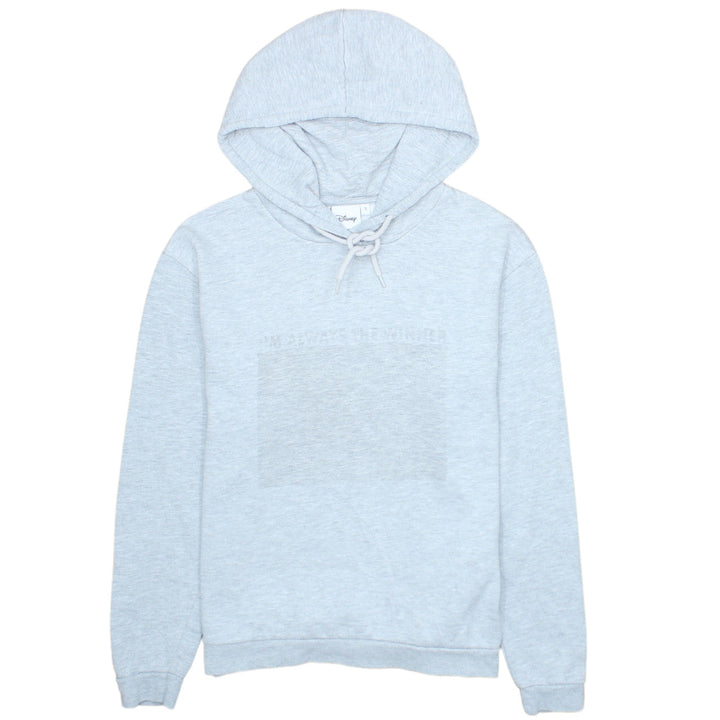 Disney Womens Grey Pullover Hoodie Size S Cotton Blend Casual