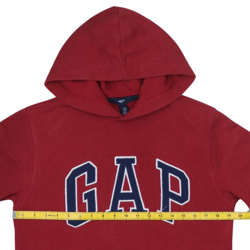 GAP Boys Red Pullover Hoodie 12 Years Logo Graphic Sweatshirt