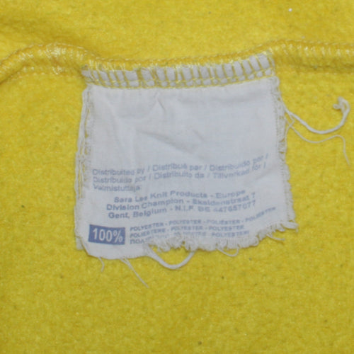 Champion Boys Yellow Fleece 1/4 Zip Logo Sweatshirt 11-12 Years