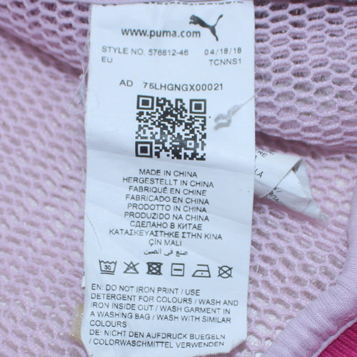 Puma Womens Pink Size 10 Pullover Sweatshirt Long Sleeve Sportswear