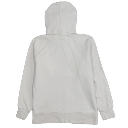 Levi's Women's White XS Pullover Hoodie Logo Print Raglan