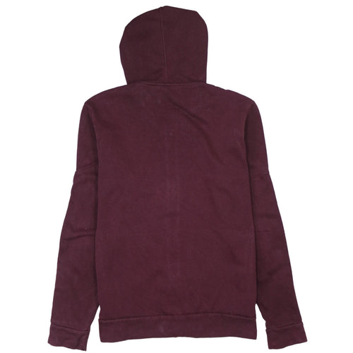 Adidas Men’s Red Full Zip Hoodie Size M Sports Logo Fleece