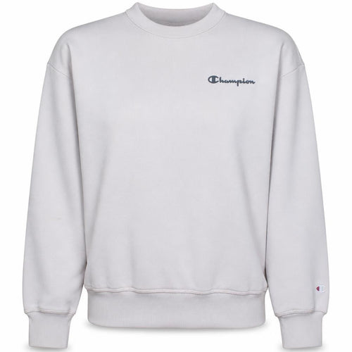 Champion Women’s Beige Small Sweatshirt Crew Neck Long Sleeve Logo