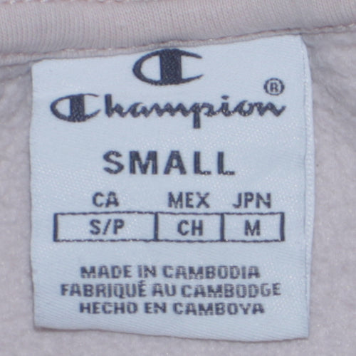 Champion Women’s Beige Small Sweatshirt Crew Neck Long Sleeve Logo