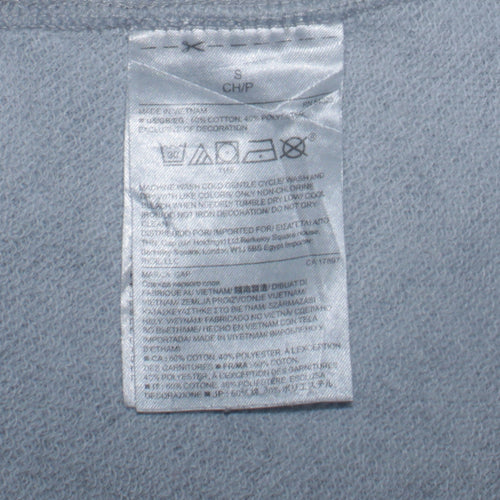 GAP Women’s Grey Sweatshirt Small Pullover Crew Neck Logo Print