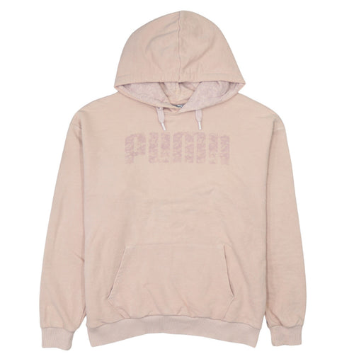 Puma Womens Pink Pullover Hoodie Size 12 Regular Fit