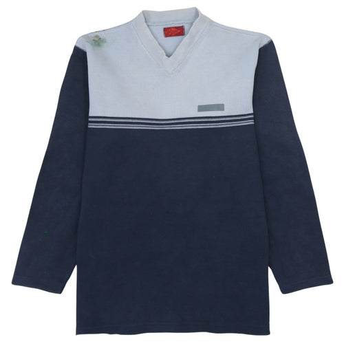 Lee Cooper Mens Blue V-Neck Pullover Sweatshirt Size M Regular Fit