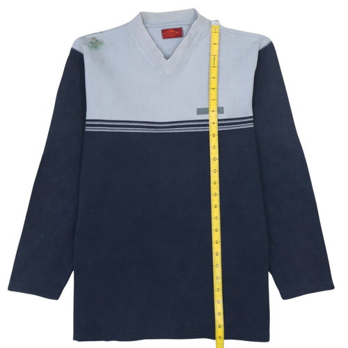 Lee Cooper Mens Blue V-Neck Pullover Sweatshirt Size M Regular Fit