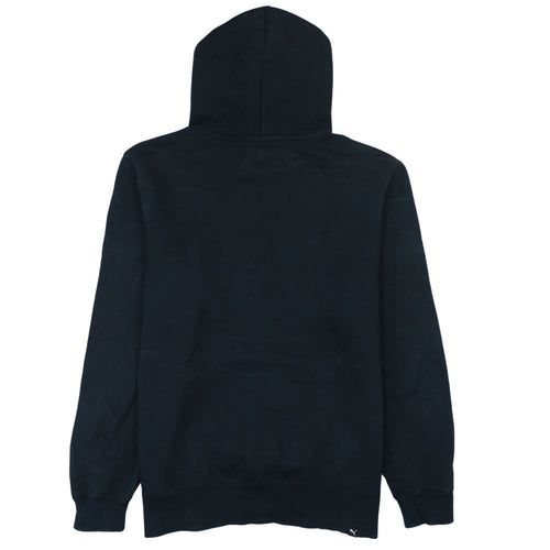 Puma Men's Black Pullover Hoodie M Logo Graphic Sportswear