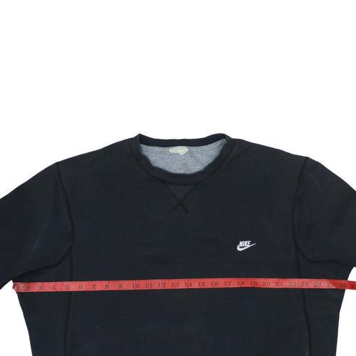 Nike Men's Black Medium Pullover Sweatshirt Crew Neck Fleece