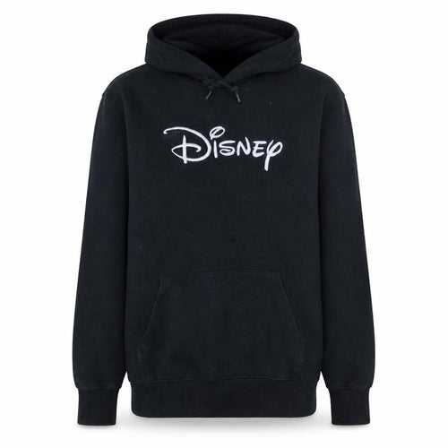 Disney Women’s Black XS Pullover Hoodie Cotton Blend Logo