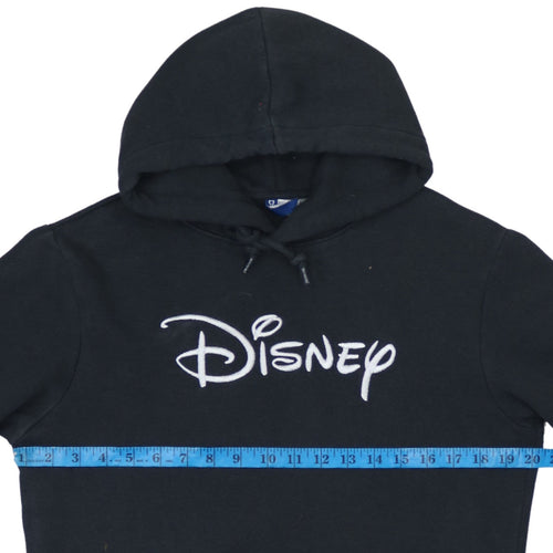Disney Women’s Black XS Pullover Hoodie Cotton Blend Logo