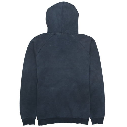 Adidas Mens Black Pullover Hoodie M Logo Graphic Fleece Sportswear