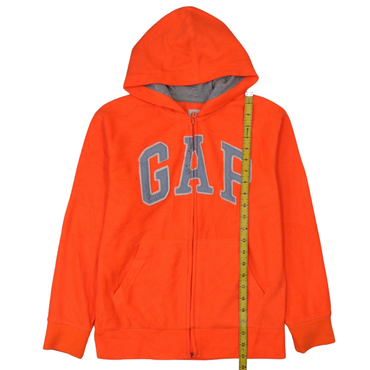 GAP Boys Orange XL Full Zip Hoodie Sweatshirt with Logo