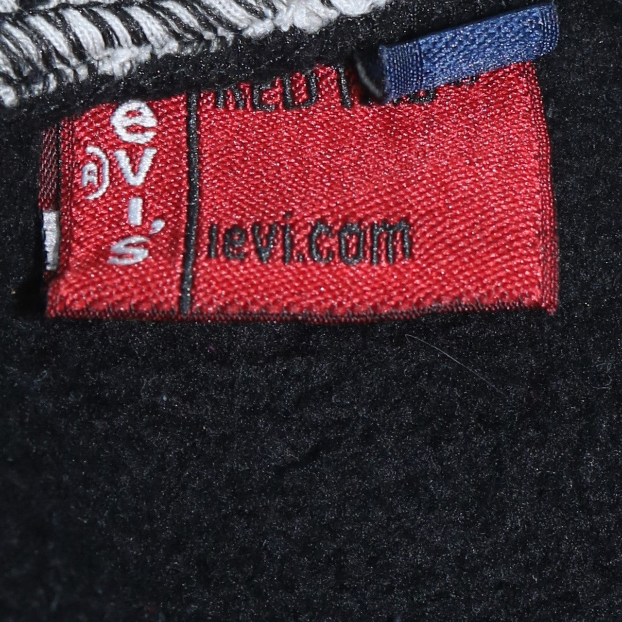 Levi's Boys Black Hoodie Pullover Logo Print 10 Years Fleece Sweatshirt