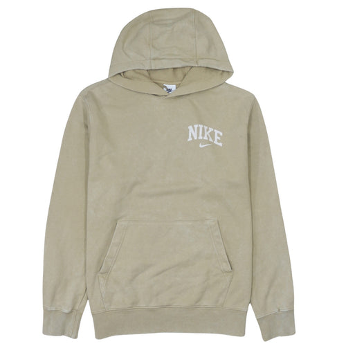 Nike Men’s Beige Pullover Hoodie M Fleece Sportswear