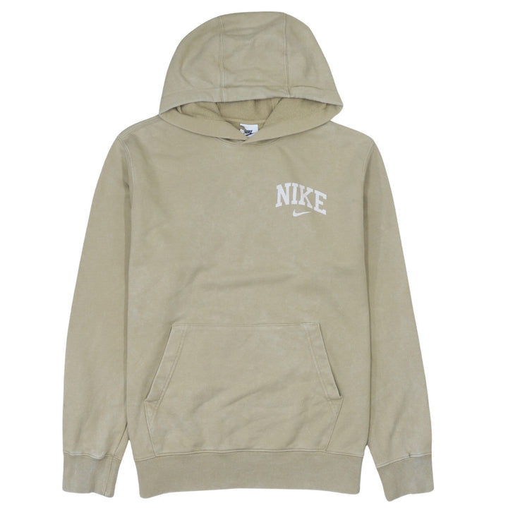 Nike Men’s Beige Pullover Hoodie M Fleece Sportswear