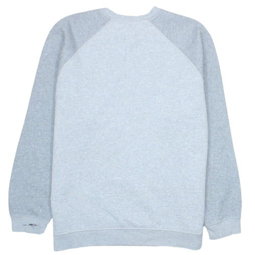 Adidas Men’s Grey Logo Sweatshirt L Pullover Crew Neck Sportswear