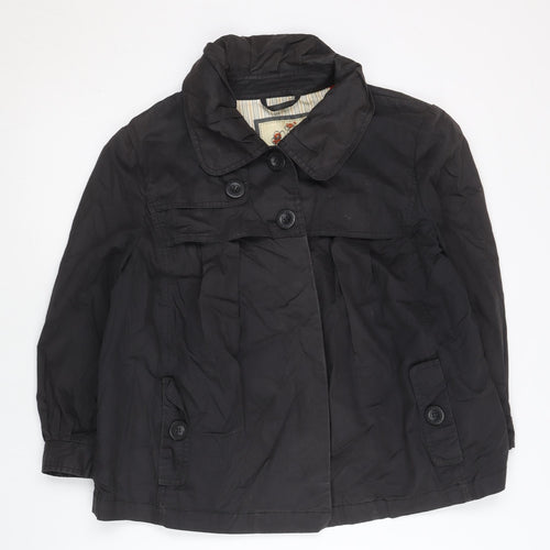 Betty Jackson Black Women's Black Cotton Overcoat Size 12