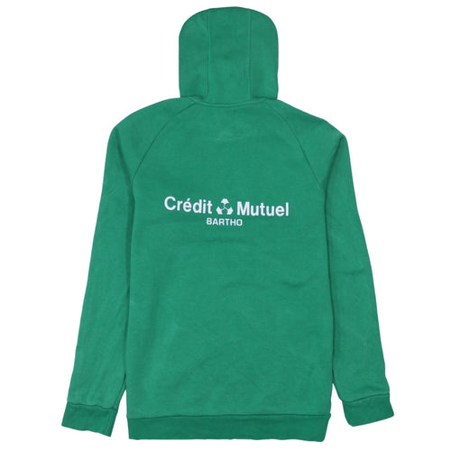 Adidas Men’s Green Pullover Hoodie L Sports Logo Fleece Football Rugby
